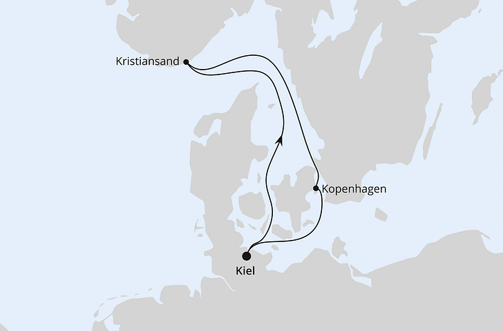 Impressionn zu Sommer 2025 Light-Tarif - Kurzreise nach Norwegen & Dänemark