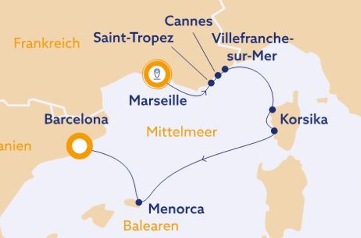 Impressionn zu Vasco da Gama - Mediterranes Erlebnis in Frankreich & Spanien