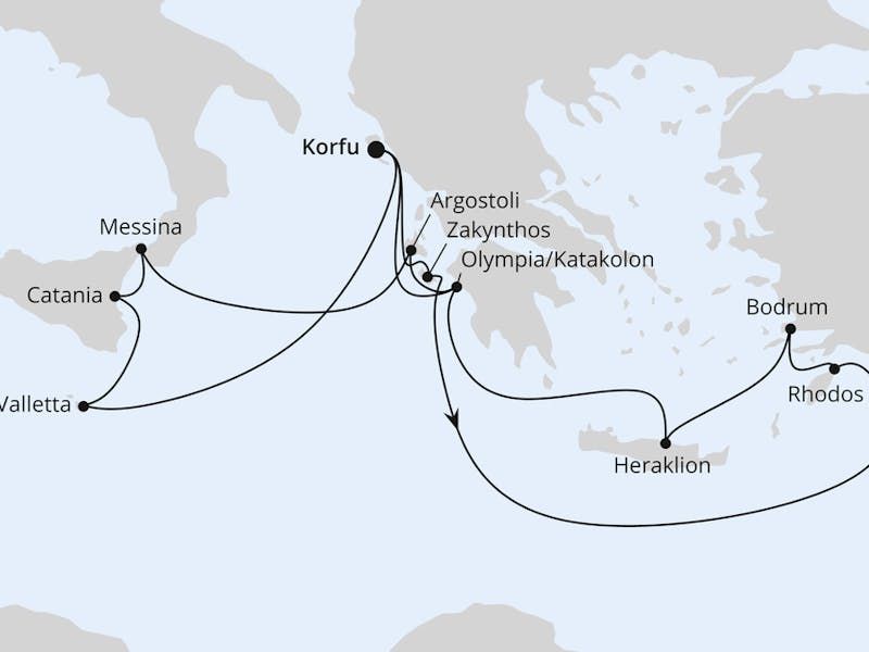 Griechenland & Mittelmeerinseln ab Korfu 2