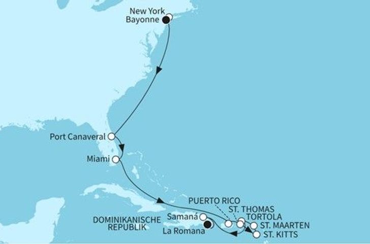 Impression zu Winter 2026/27 - Mein Schiff 1 - USA Ostküste & Karibiksonne