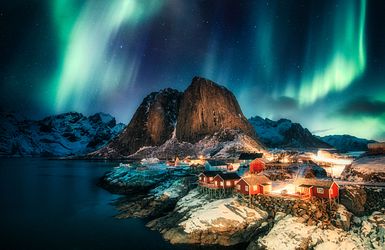 Polarlichter auf Lofoten