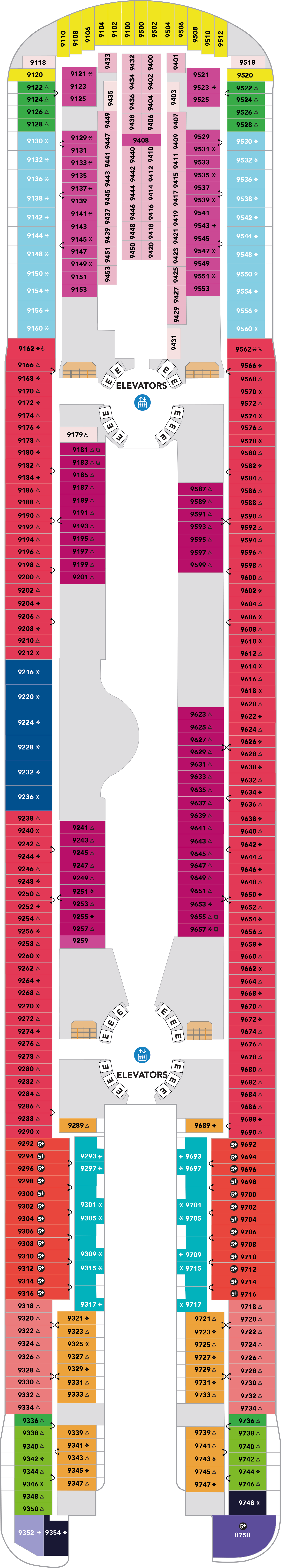 Icon of the Seas - Royal Caribbean International - Deck 9 (Deck 9)