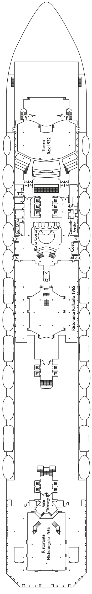 Costa Fortuna - Costa Kreuzfahrten - Deck 3 (Buenos Aires)