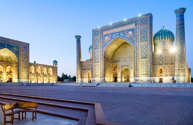 Der Registan Platz inSamarkand 