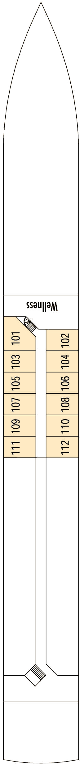 MS VIVA TIARA - VIVA Cruises - Deck 1 (Smaragd Deck)