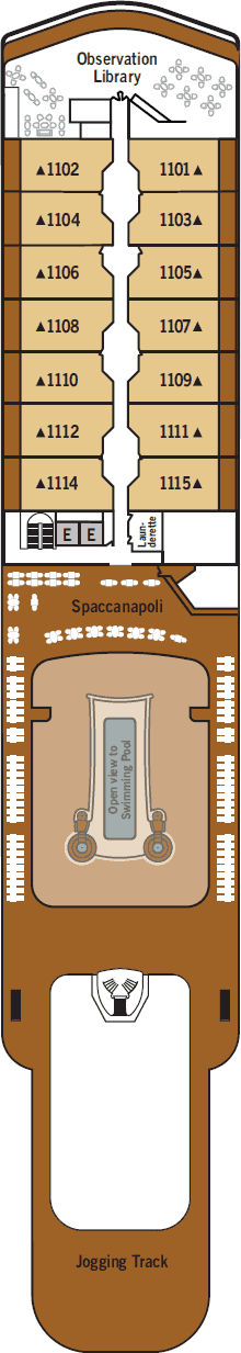 Silver Moon - Silversea - Deck 11 (Deck 11)