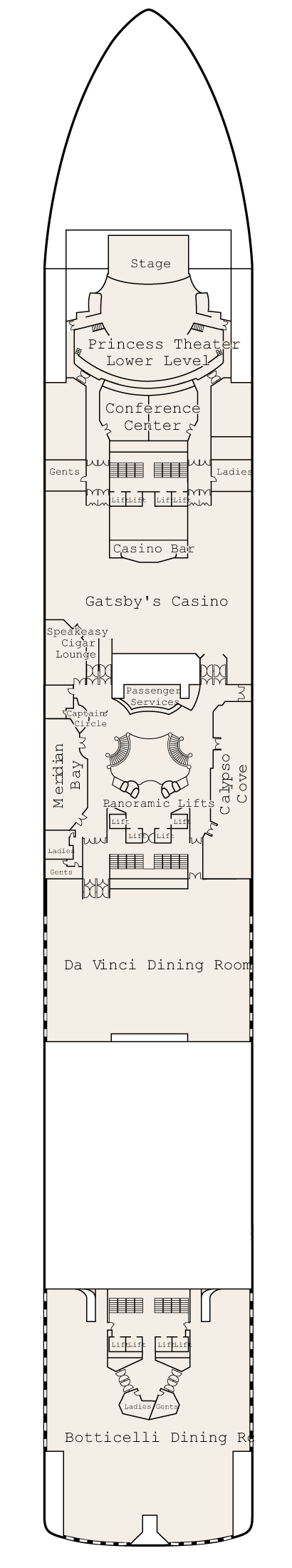 Emerald Princess - Princess Cruises - Deck 6 (Fiesta)