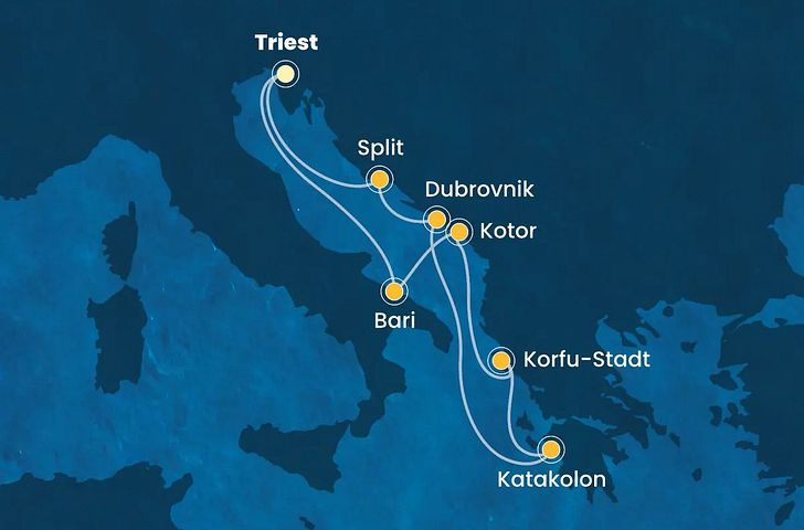 Impressionn zu Costa Kreuzfahrten - Costa Deliziosa - Adriatisches Inselparadies und Antike Schätze