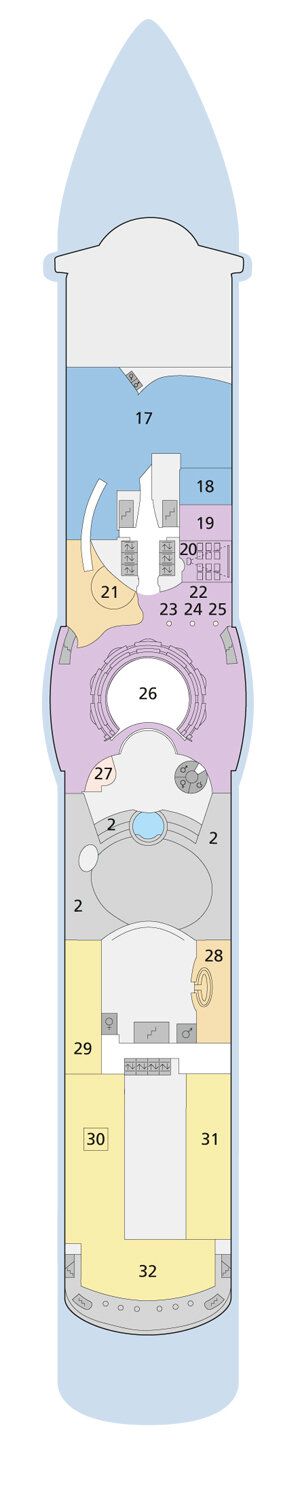 AIDAblu - AIDA Cruises - Deck 11 (Deck 11)