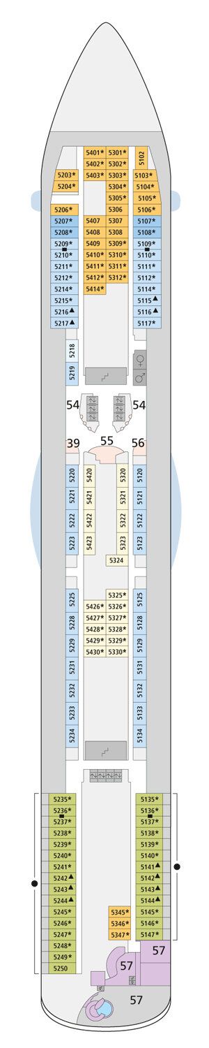 AIDAblu - AIDA Cruises - Deck 5 (Deck 5)